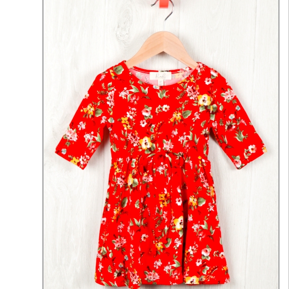 Riah Painted Floral Dress